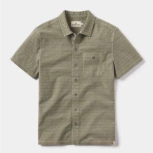 WORN 1x | THE NORMAL BRAND SEQUOIA JACQUARD BUTTON DOWN SHIRT GREEN